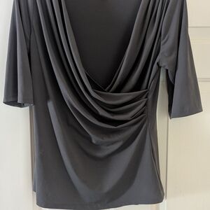Draped Black Women’s Top